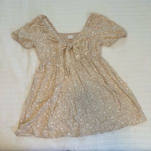 Maternity Peek-A-Boo Tie-Front Maternity Dress Size XXL New Isabel Maternity